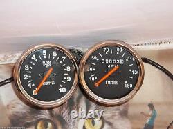Triumph Norton BSA smiths replica Speedometer + Tachometer (Set)