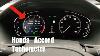 Turning On The Digital Tachometer In 2018 19 Honda Accord