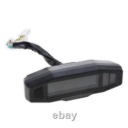 Universal Motorcycle LCD Digital Speedometer Odometer Tachometer Fuel Gauge Dash