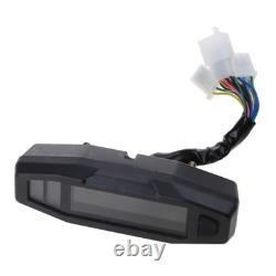 Universal Motorcycle LCD Digital Speedometer Odometer Tachometer Fuel Gauge Dash