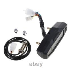 Universal Motorcycle LCD Digital Speedometer Odometer Tachometer Fuel Gauge Dash