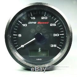 VDO VIEWLINE GPS TACHOMETER SPEEDO LOGGE GPS SPEED GAUGE 35 KN 12V 110mm