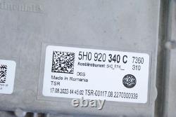 VW Golf Speedometer Virtual Cockpit 5H0920340C mk8 2022 Right Hand Drive 25398260