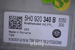 VW Golf speedometer instrument cluster 5H0920340B 2.0 GTD 2022 right handlebar 20625879