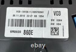 VW Polo 6R Petrol Instrument Cluster Speedometer AI Speedo 6R0920860E