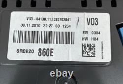 VW Polo 6R Petrol Instrument Cluster Speedometer AI Speedo 6R0920860E