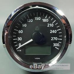 Vdo Viewline Elektronischer Tachometer 300km/h Chrome 85mm Speedometer 12/24v