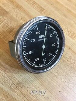 Vintage Corvette Black Widow Tach Tachometer Drag Race Gasser Scta Trog Hemi