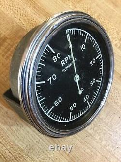 Vintage Corvette Black Widow Tach Tachometer Drag Race Gasser Scta Trog Hemi