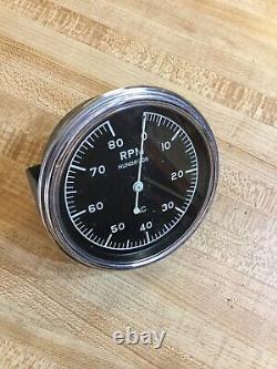 Vintage Corvette Black Widow Tach Tachometer Drag Race Gasser Scta Trog Hemi