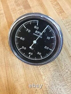 Vintage Corvette Black Widow Tach Tachometer Drag Race Gasser Scta Trog Hemi