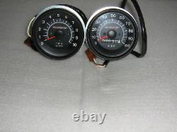 Vintage NOS Rupp Snowmobile speedometer, tachometer set 4pole tach xenoah l/c