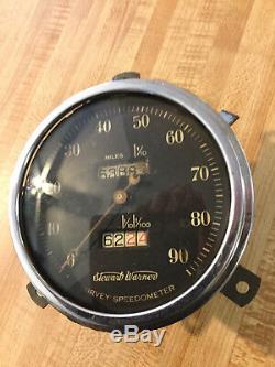 Vintage Survey Speedometer 35 36 37 38 39 Rat Ford Hot Rod Lincoln Scta Trog