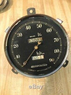 Vintage Survey Speedometer 35 36 37 38 39 Rat Ford Hot Rod Lincoln Scta Trog