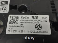 Volkswagen Passat 3G 2014- Speedometer Tachometer Instrument Cluster 3G0920750G