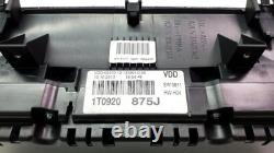 Volkswagen Touran 2010-2015 Speedometer Tachometer Instrument Cluster 1T0920875J