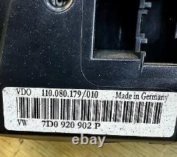 Vw T4 Transporter Caravelle 2.5 Tdi Instrument Speedo Cluster 7d0920902p 2003