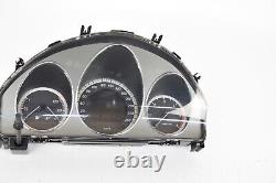 W204 C220 Speedometer A2044400647 Instrument Cluster Speedometer Manual Transmission OM 651911