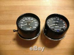 Yamaha XT 500 TT500 Clock Set Speedo Speedometer Rev Tachometer