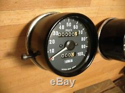 Yamaha XT 500 TT500 Clock Set Speedo Speedometer Rev Tachometer